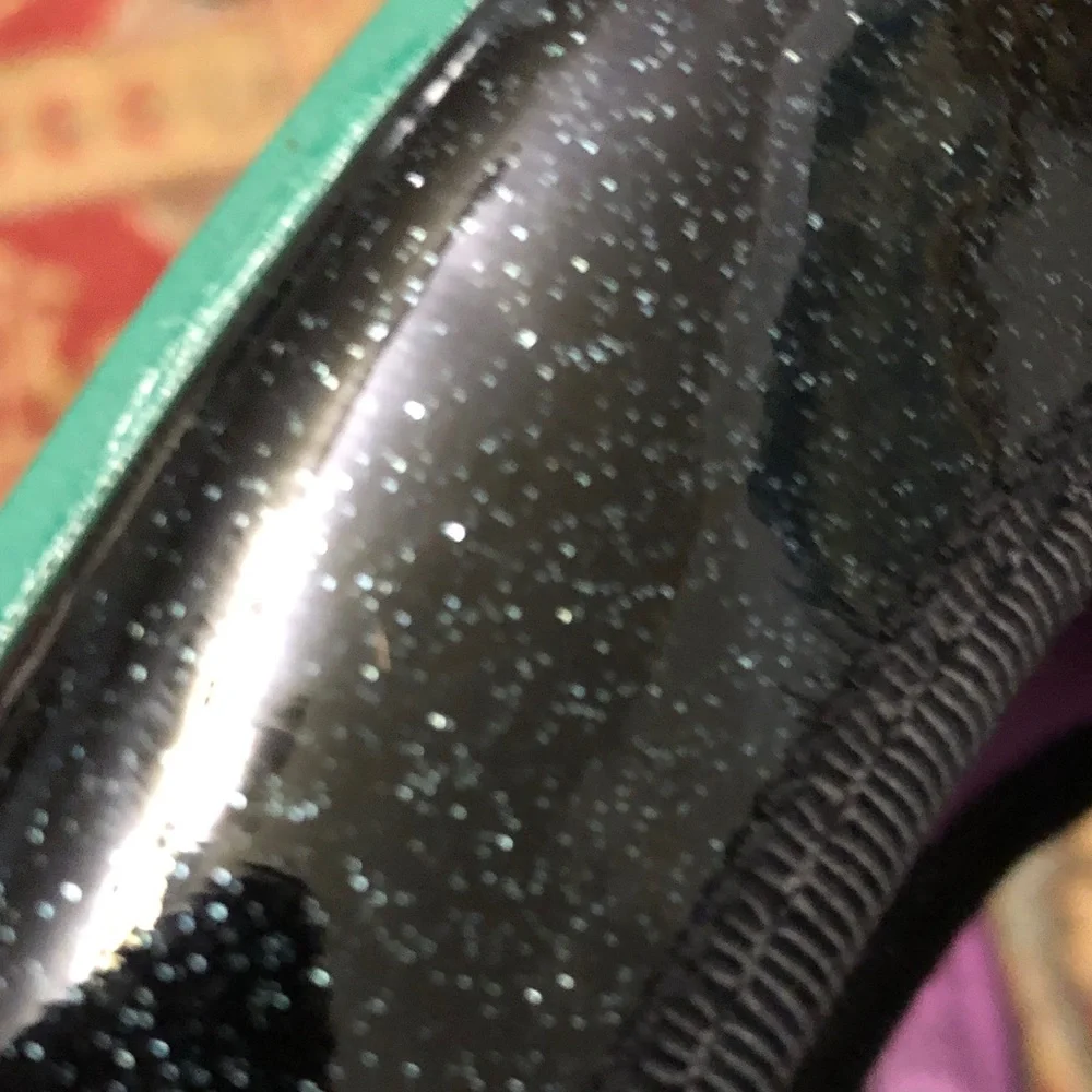 WICKED Elphaba-inspired Children’s Sparkly Black Flats with Sparkly Bow Accent - Picture 10 of 11